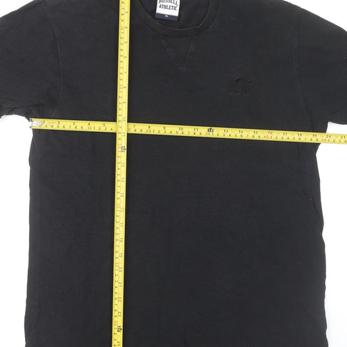 Russell Athletic Men’s Black XL Crew Neck Cotton T-Shirt