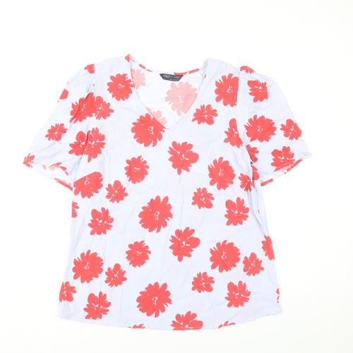 Marks and Spencer Women’s Multicoloured Floral Viscose Blouse Size 12
