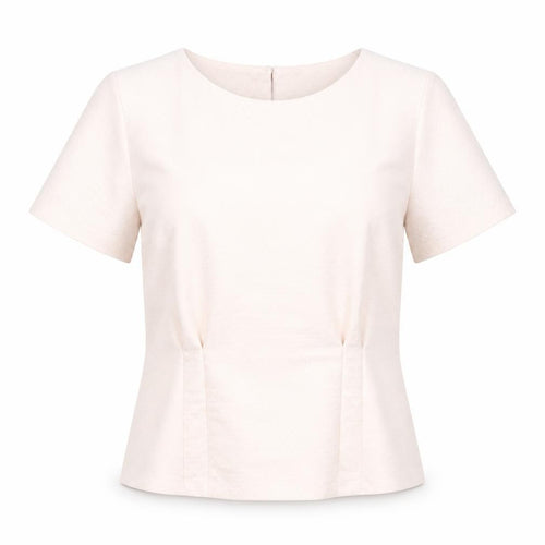 Marks and Spencer Women Pink Blouse UK 14 Short Sleeve Work Top