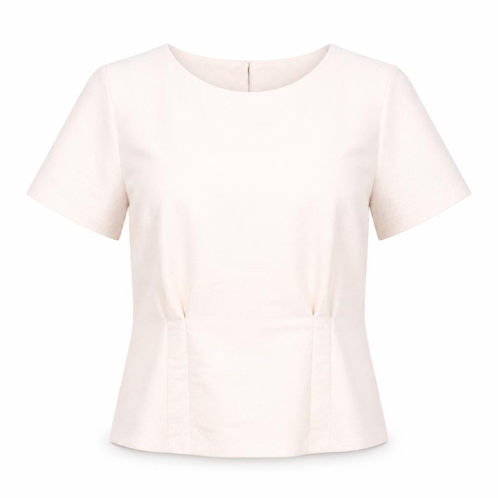 Marks and Spencer Women Pink Blouse UK 14 Short Sleeve Work Top