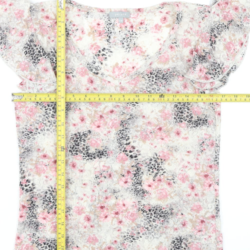 Marks and Spencer Women’s Multicoloured Floral Lace Blouse Size 14