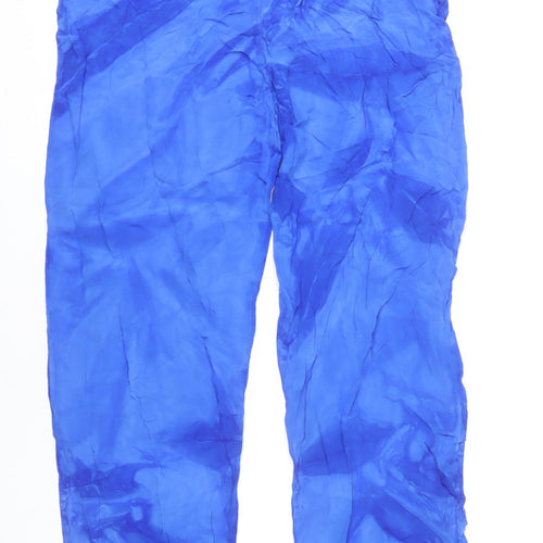 Marks and Spencer Women’s Blue Viscose Straight Leg Trousers UK 14