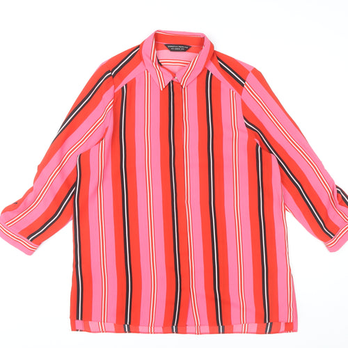 Dorothy Perkins Women’s Multicoloured Striped Button-Up Shirt Size 12