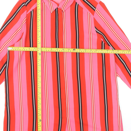 Dorothy Perkins Women’s Multicoloured Striped Button-Up Shirt Size 12