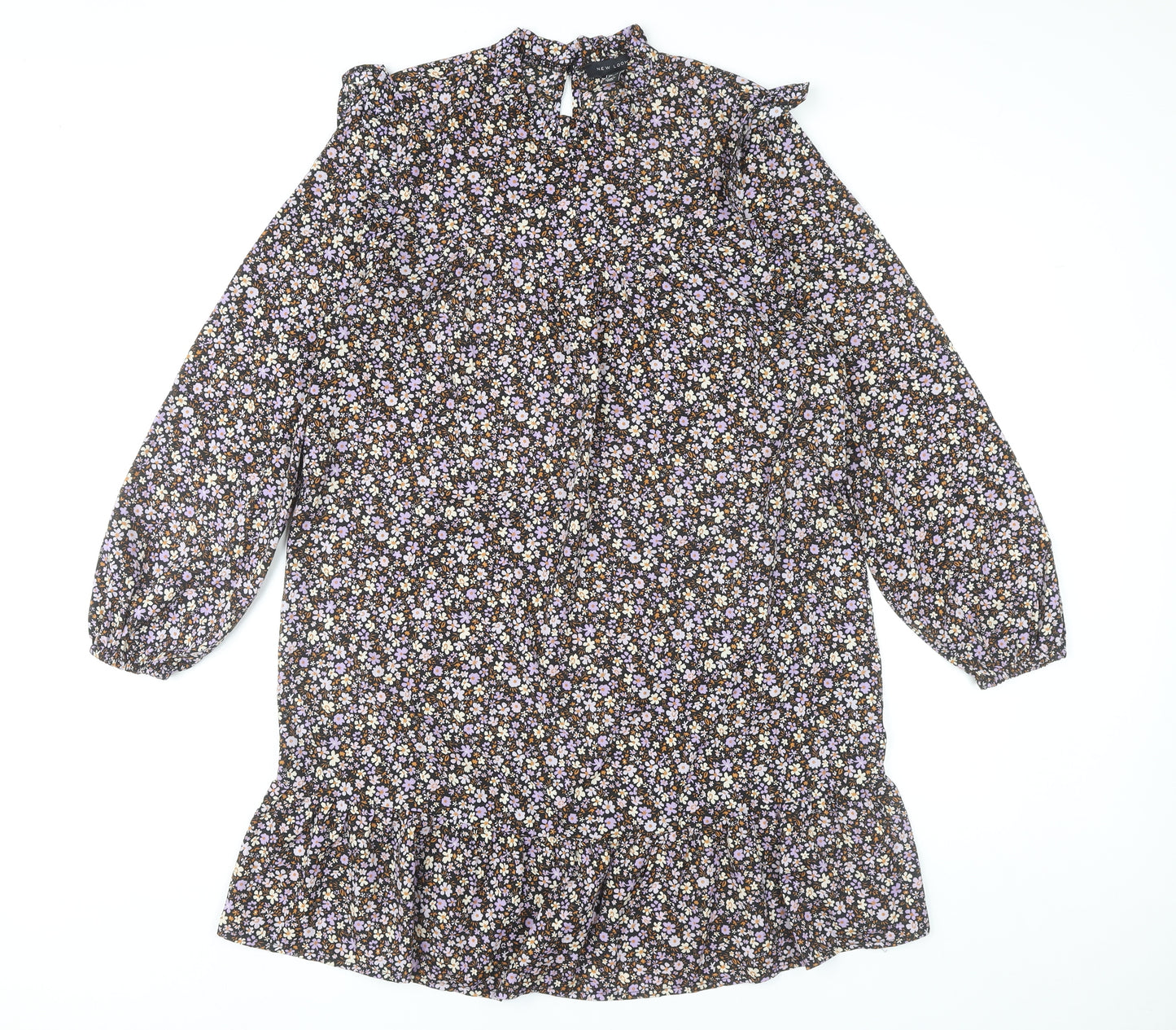 New Look Women’s Multicoloured Floral Shift Dress UK 10