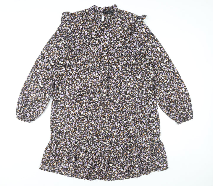New Look Women’s Multicoloured Floral Shift Dress UK 10