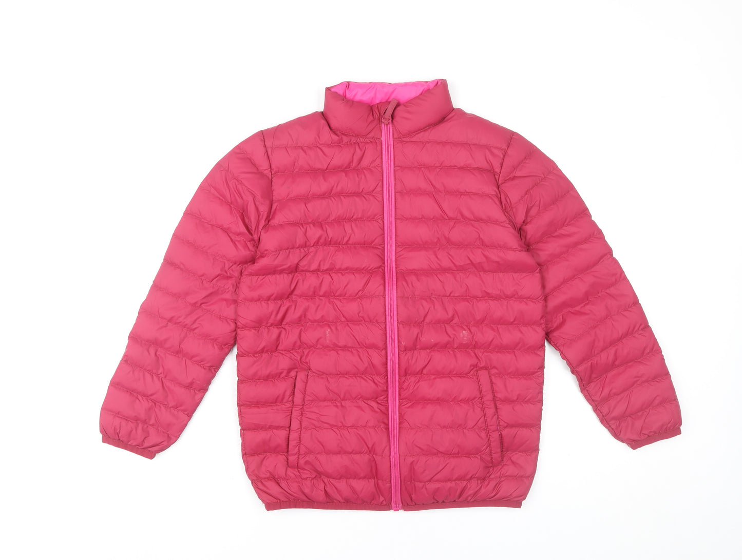Hdj Kids Girls Pink 9-10 Years Puffer Jacket Lightweight Down Coat