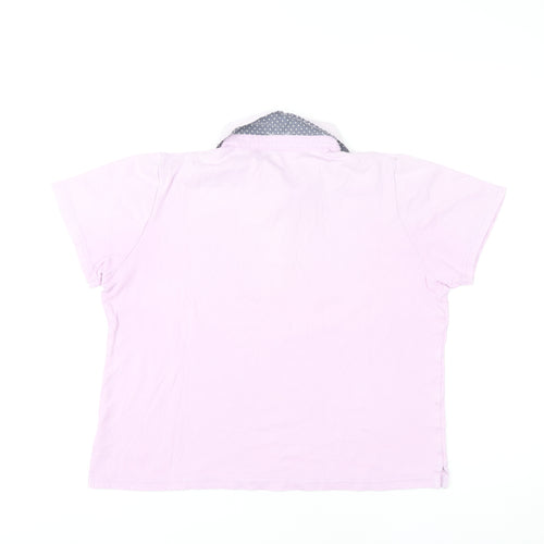 Tulchan Women’s Pink Polo Shirt Size 12 Cotton Casual Top