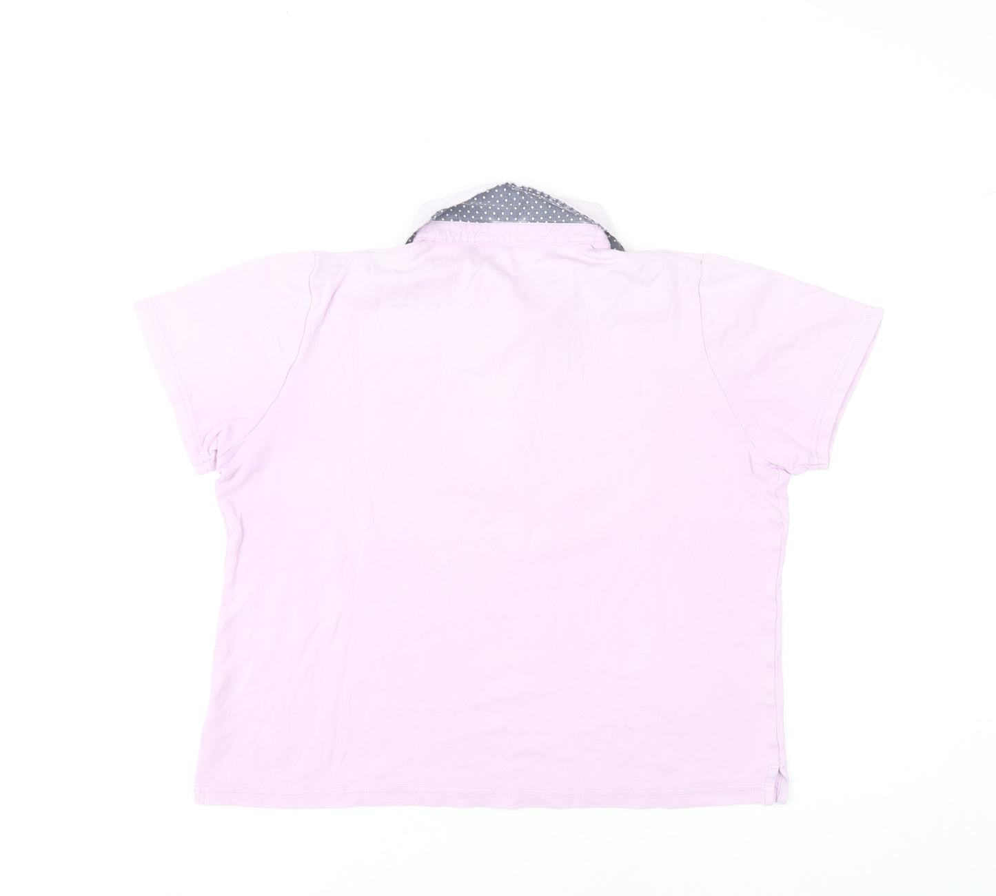 Tulchan Women’s Pink Polo Shirt Size 12 Cotton Casual Top