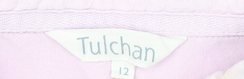 Tulchan Women’s Pink Polo Shirt Size 12 Cotton Casual Top