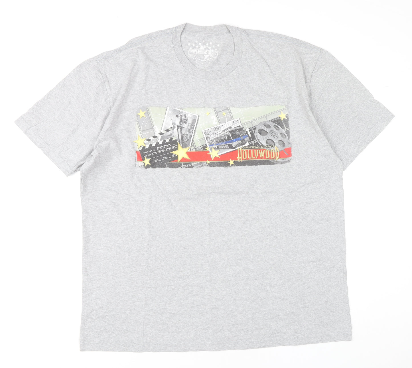 Universal Studios Men’s Grey 2XL Movie Graphic Short Sleeve T-Shirt