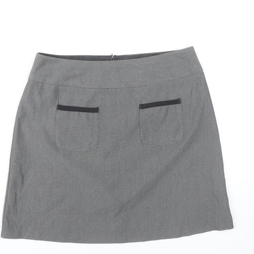New Look Women’s Grey Size 12 Pencil Skirt Workwear Office