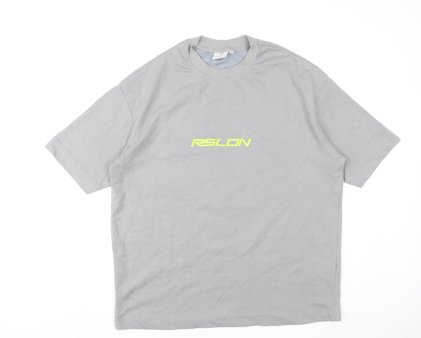 Rose London Unisex Grey Graphic Angel Print T-Shirt Size M