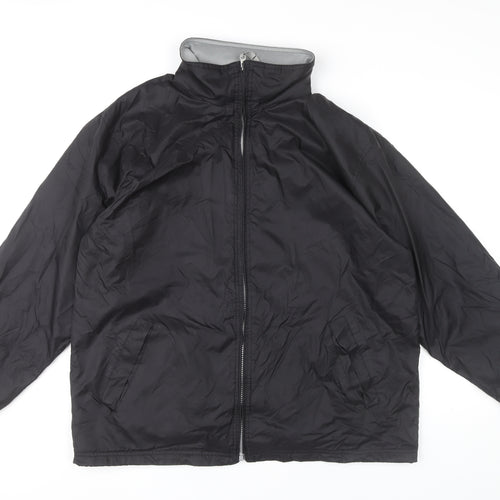 B&C Collection Unisex Adults Black L Lightweight Windbreaker Jacket