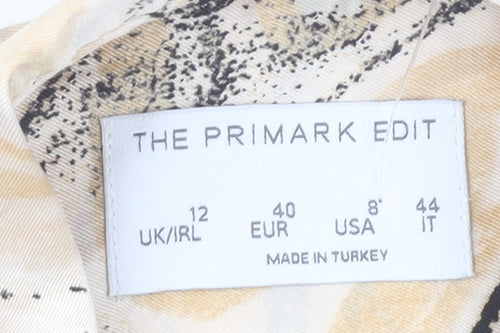 Primark Women’s Multicoloured Collared Button-Up Shirt Size 12