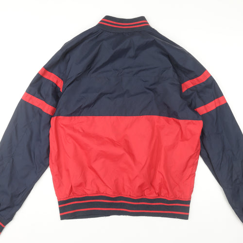 Topman Men’s Blue Red Varsity Jacket M Regular Fit Nylon Casual 38-40"