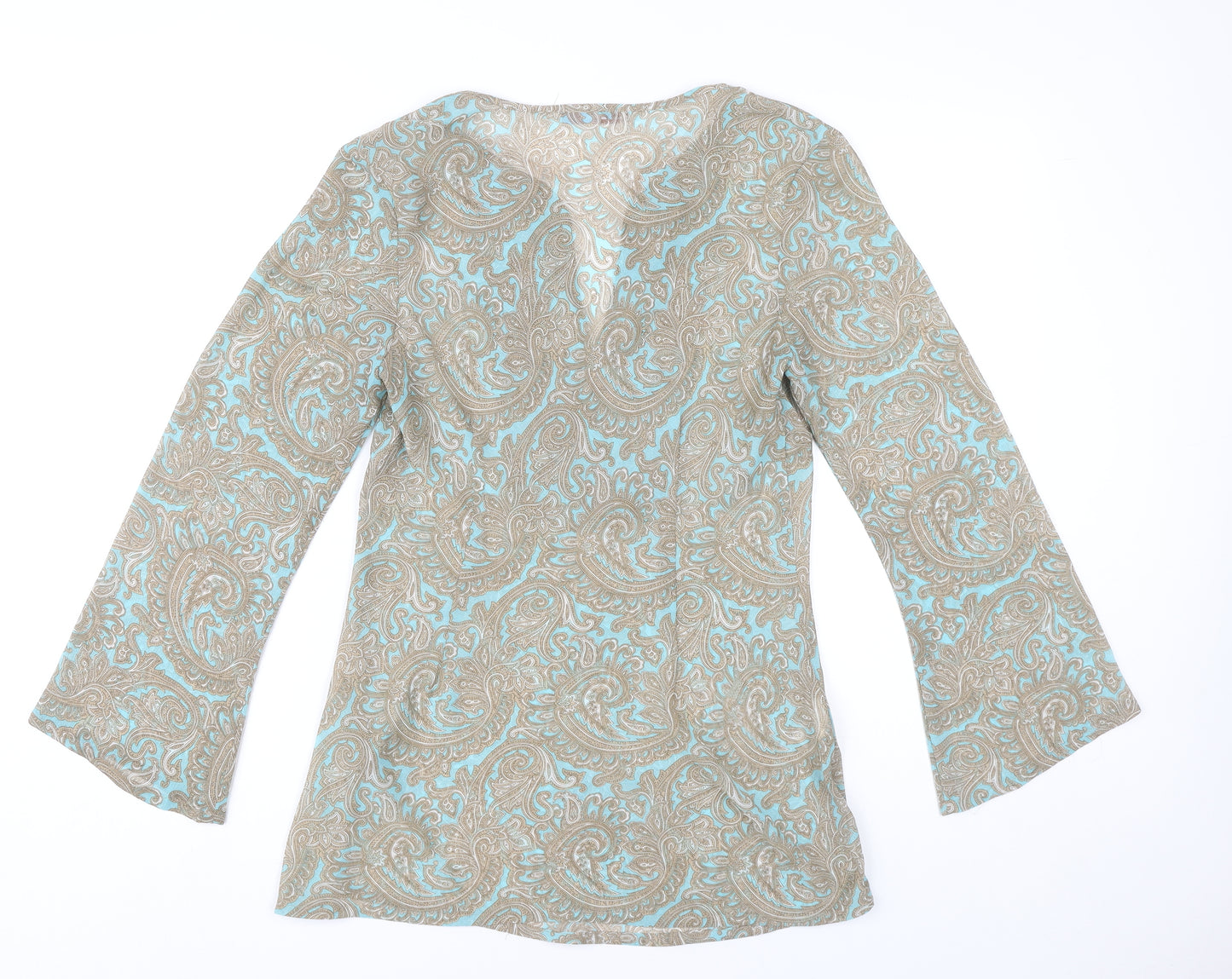 Papaya Women’s Multicoloured Paisley Beaded Tunic Blouse Size 12