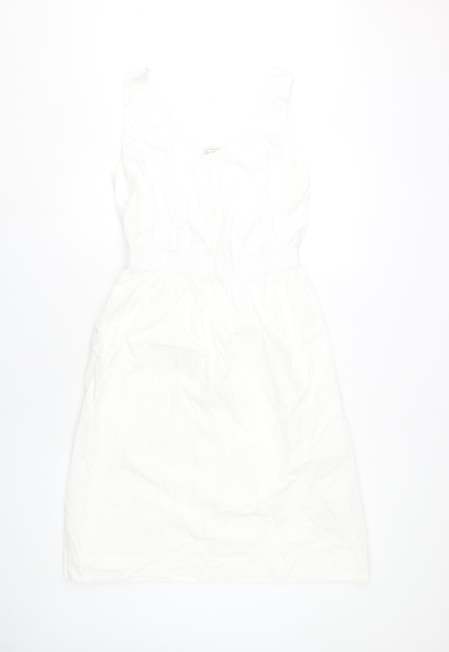 Gap Women’s White XS A-Line Sleeveless Cotton Summer Dress