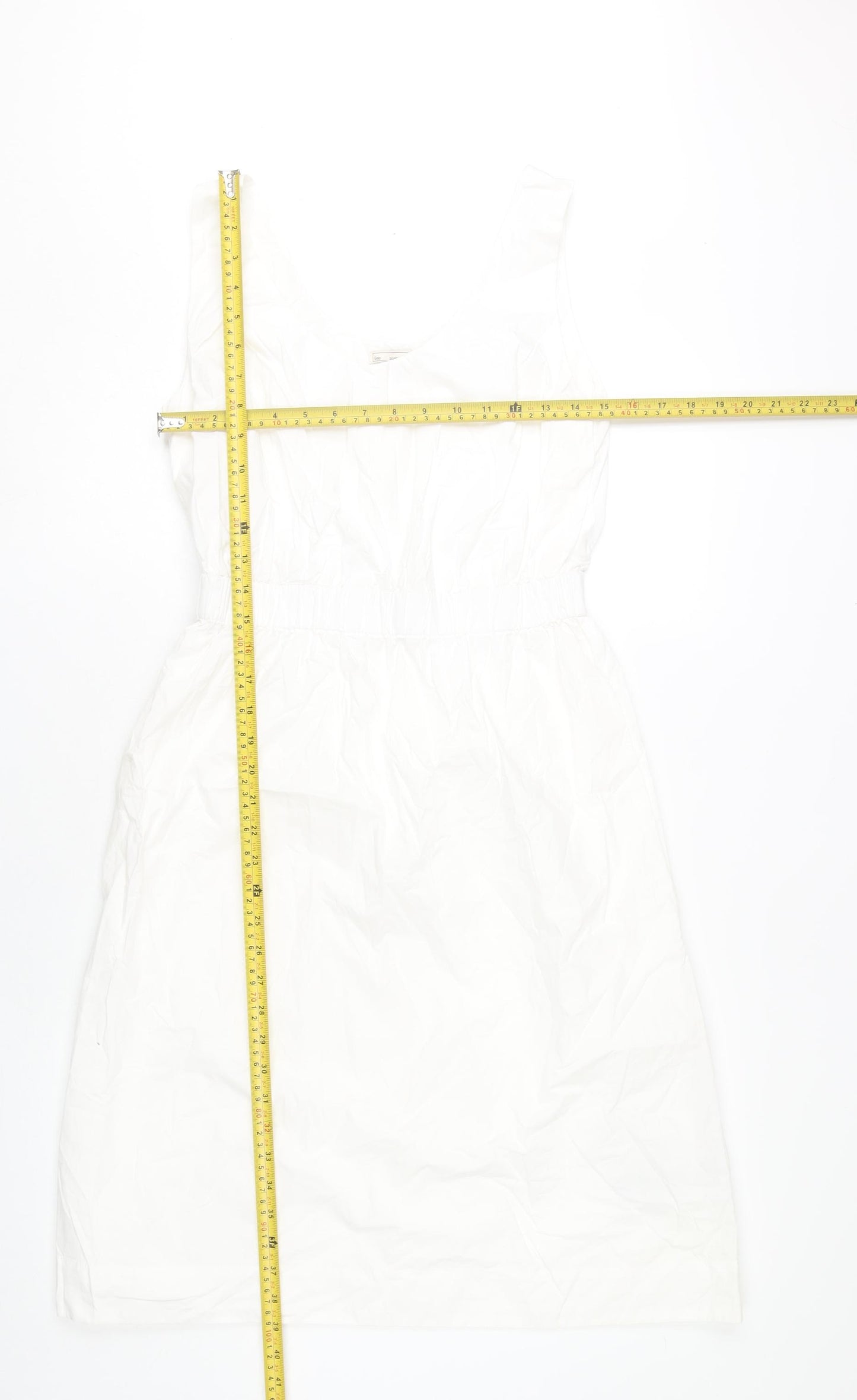 Gap Women’s White XS A-Line Sleeveless Cotton Summer Dress