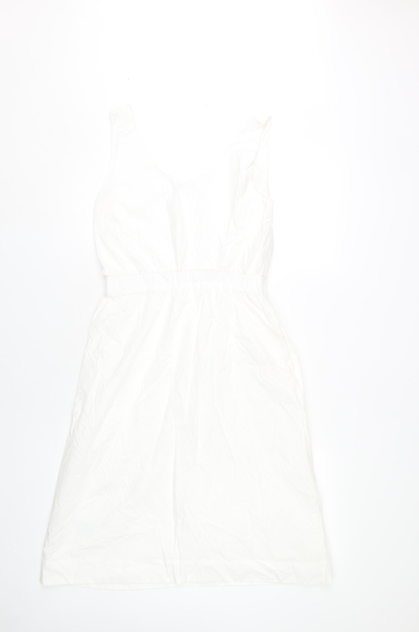 Gap Women’s White XS A-Line Sleeveless Cotton Summer Dress