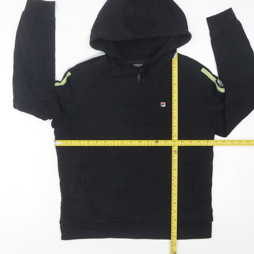 Fila Women’s Black Hoodie UK 10 Pullover Regular Fit Sportswear
