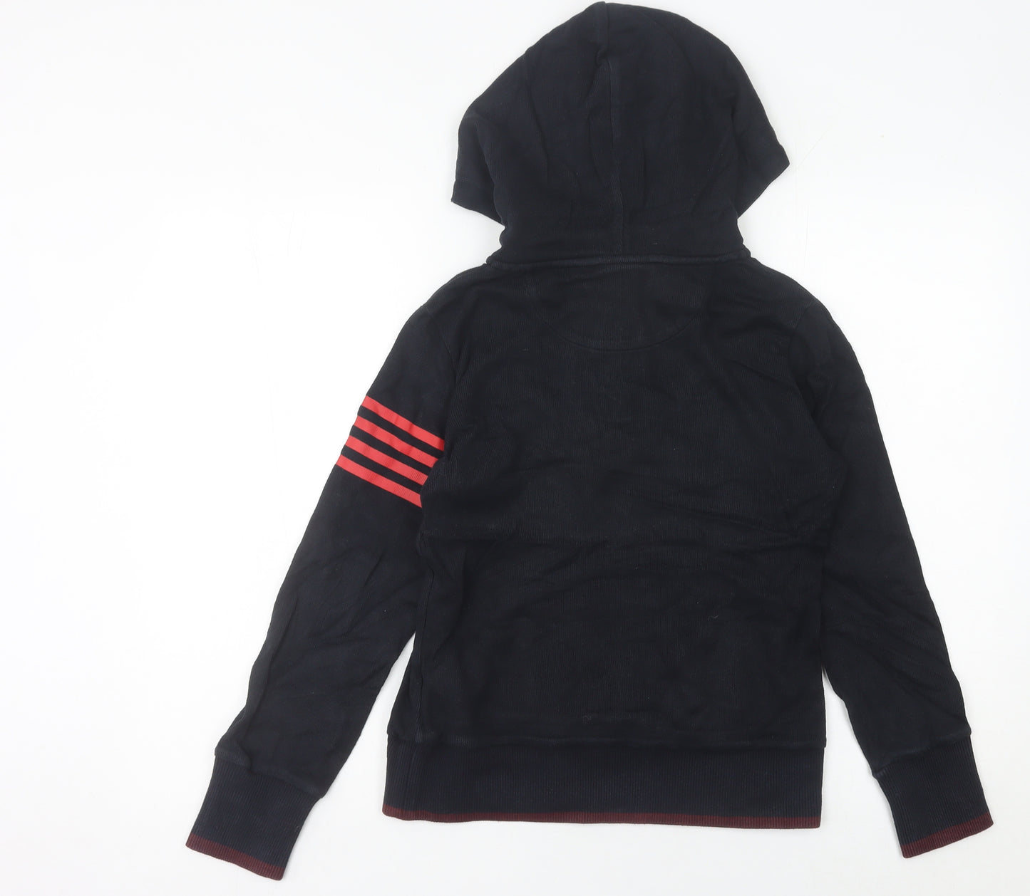 Fila Womens Black Henley Hoodie Size 8 UK Sports Casual