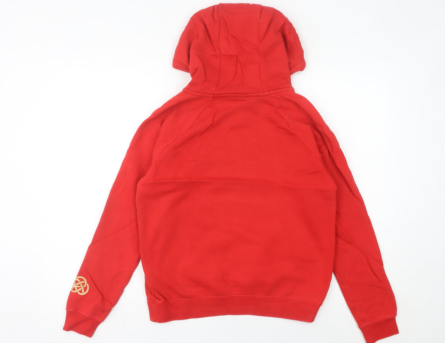 Nike Women's Red Hoodie Size 6 Cotton Blend Pullover Sweatshirt