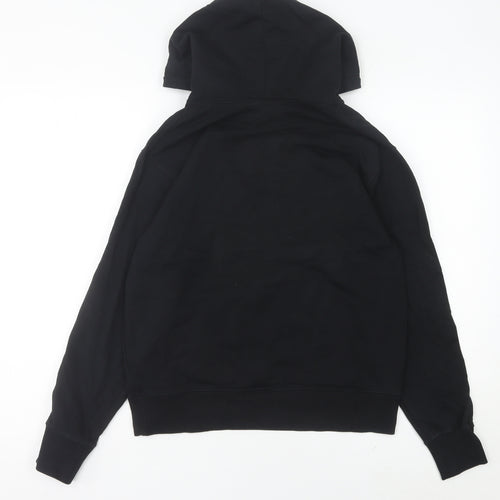 Champion Womens Black Hoodie Size 8 Small Logo Pullover Sweatshirt