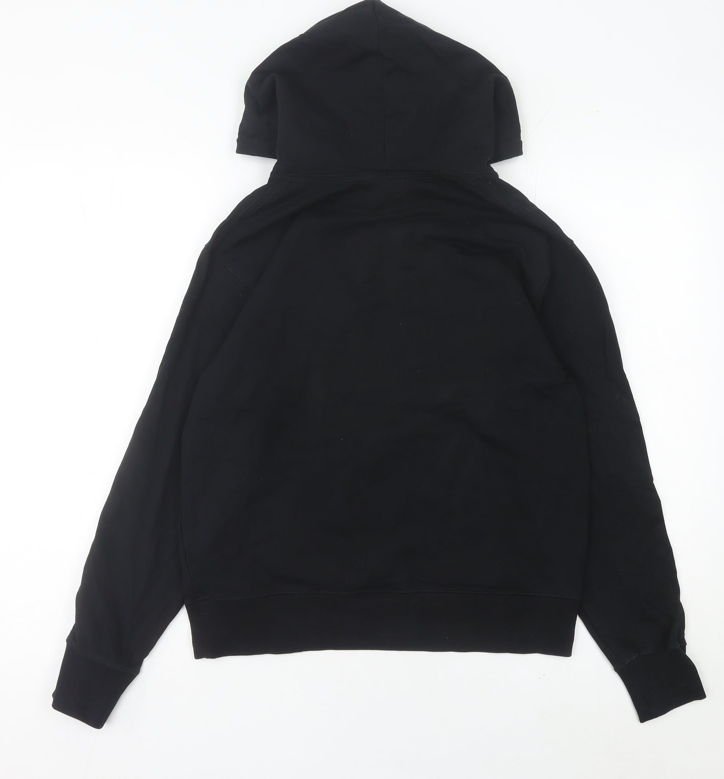 Champion Womens Black Hoodie Size 8 Small Logo Pullover Sweatshirt