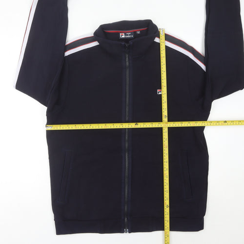 Fila Men’s Blue Full Zip Sweatshirt L Logo Sports Jacket