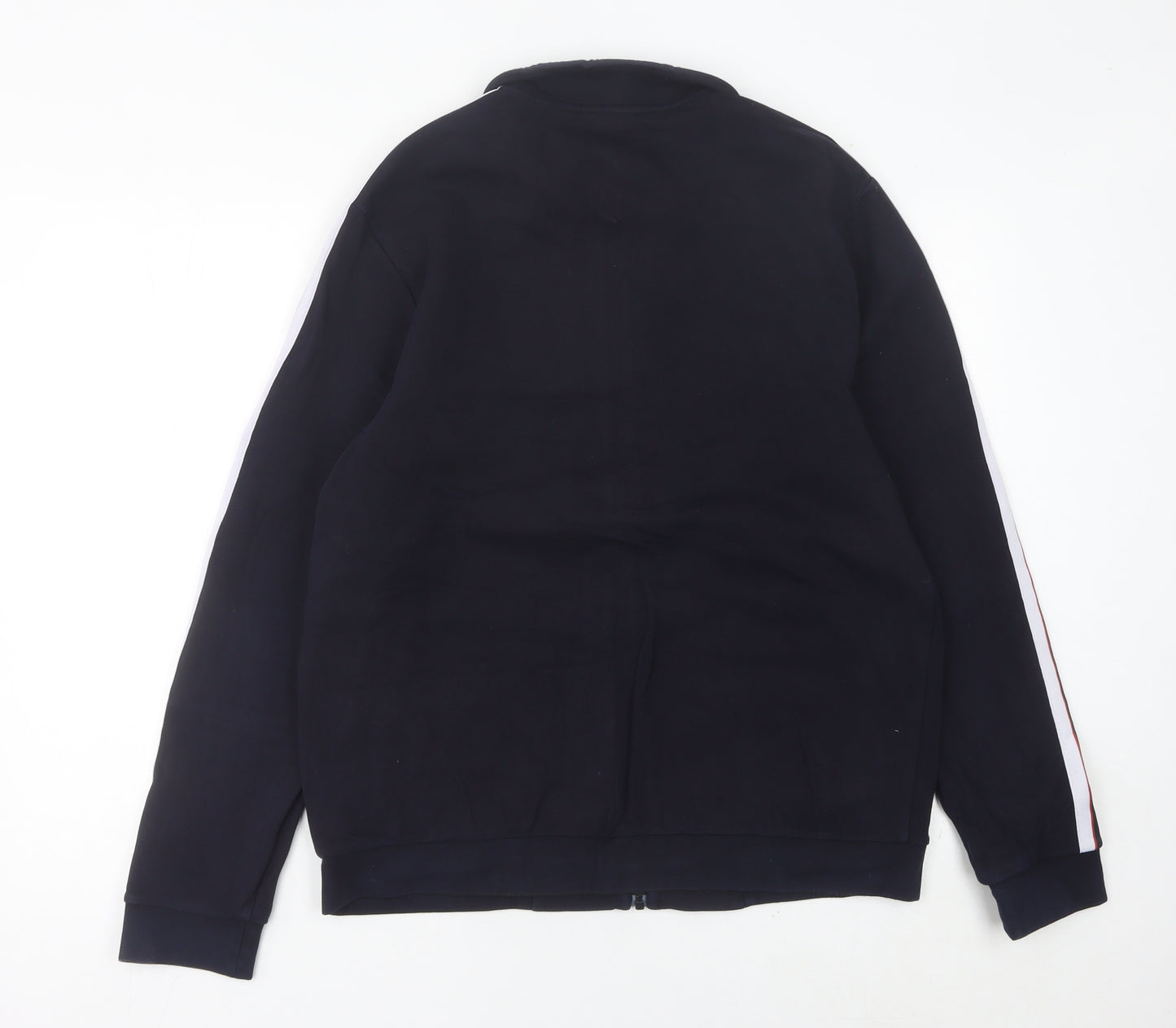Fila Men’s Blue Full Zip Sweatshirt L Logo Sports Jacket