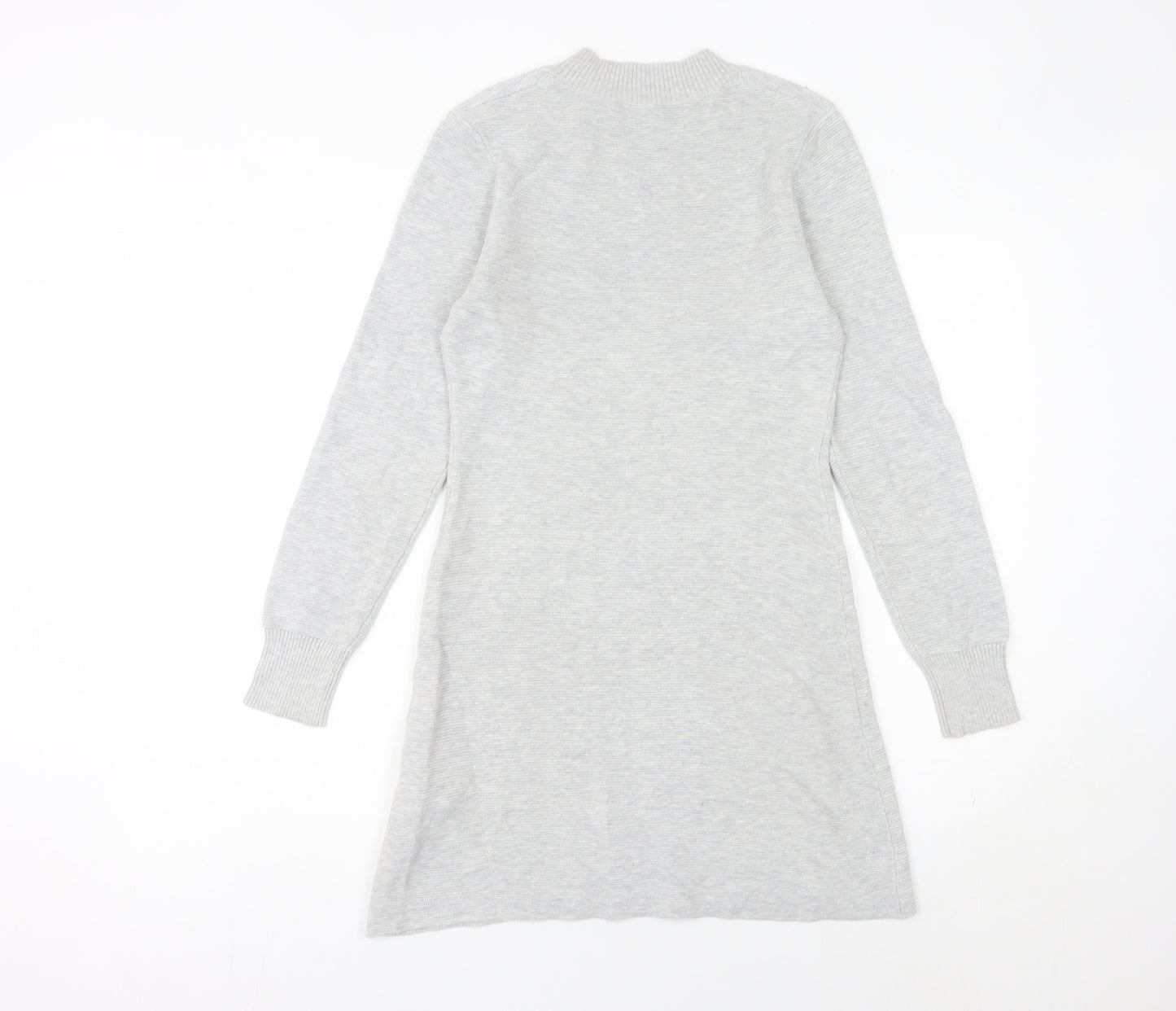 MINKPINK Women Grey XS Jumper Dress Knit Long Sleeve Casual