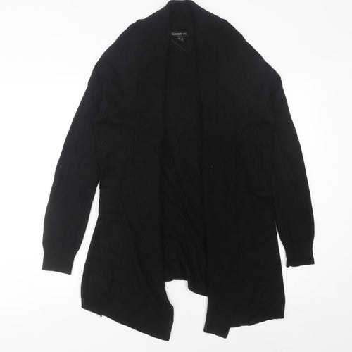 Mango Womens Black Cardigan Size 8 Regular Fit Knitwear