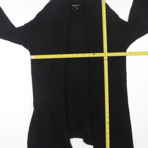 Mango Womens Black Cardigan Size 8 Regular Fit Knitwear