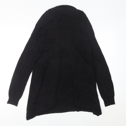 Mango Womens Black Cardigan Size 8 Regular Fit Knitwear