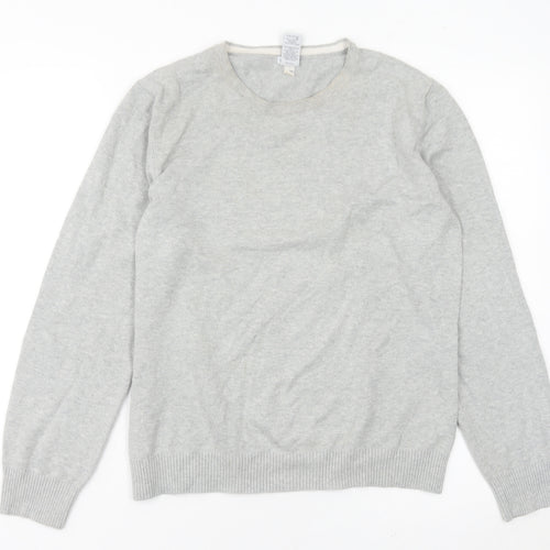 GAP Women’s Grey Cotton Crew Neck Pullover Jumper Size L