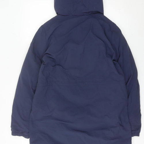 Tommy Hilfiger Unisex Kids Blue Hooded Parka Coat Size 16 Years
