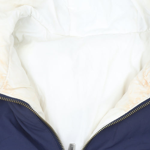 Tommy Hilfiger Unisex Kids Blue Hooded Parka Coat Size 16 Years