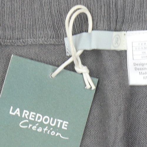 La Redoute Women’s Grey Short Sleeve V-Neck Cardigan Size 10/12