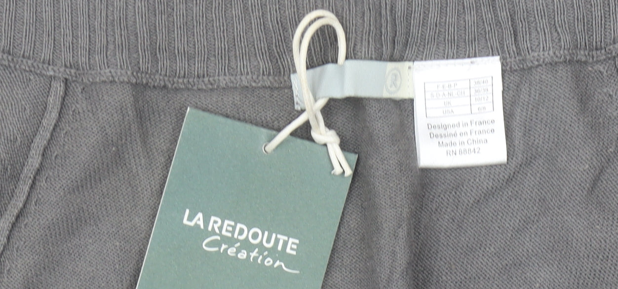 La Redoute Women’s Grey Short Sleeve V-Neck Cardigan Size 10/12