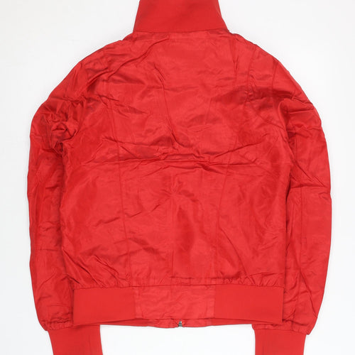 Kappa Womens Red Track Jacket Size 8 UK Full Zip Sportswear