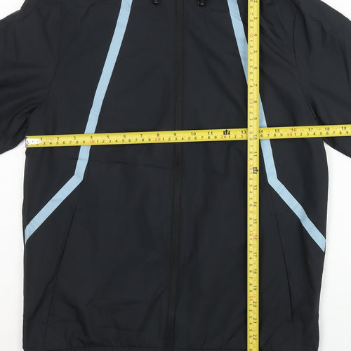 Adidas Women’s Black Floral Print Windbreaker Jacket Size 12