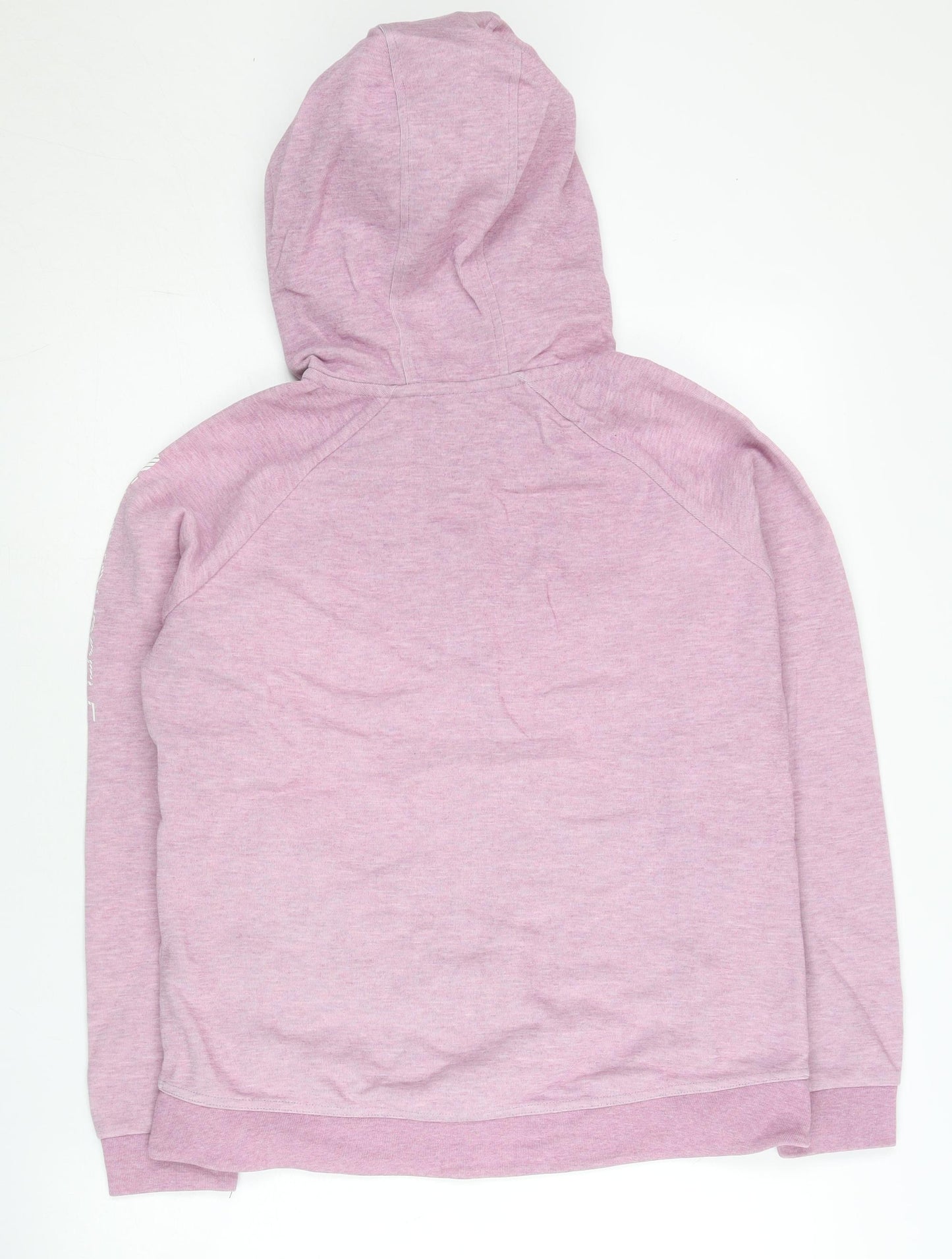 QD Running Women's Pink Full Zip Hoodie Size 12 UK Sports Activewear