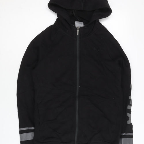 Puma Womens Black Size 10 Full Zip Hoodie Sportswear