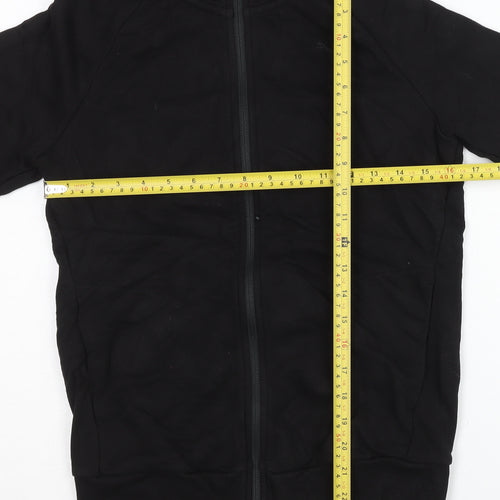 Puma Womens Black Size 10 Full Zip Hoodie Sportswear