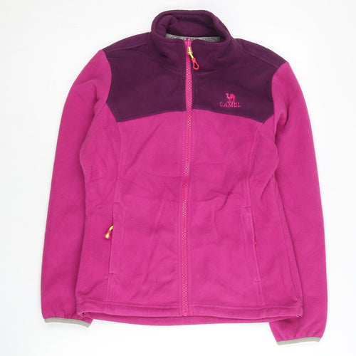 Camel Women’s Pink Fleece Jacket UK 6 Full Zip Lightweight Outdoor