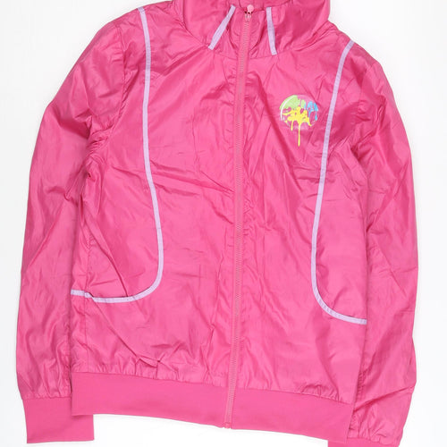 Kappa Women’s Pink Size 10 Track Jacket Lightweight Full Zip