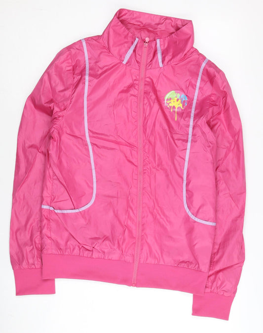 Kappa Women’s Pink Size 10 Track Jacket Lightweight Full Zip
