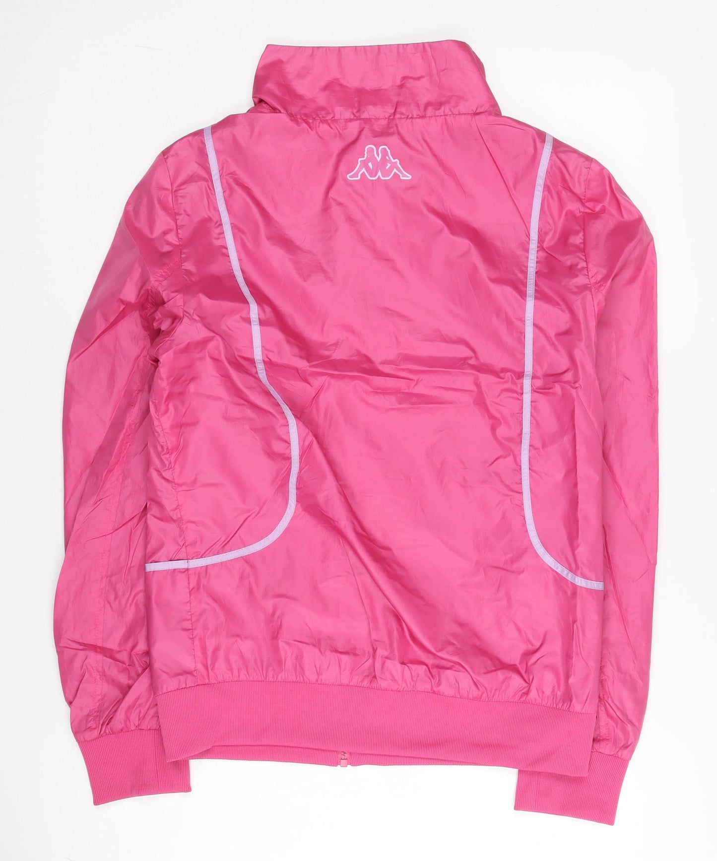 Kappa Women’s Pink Size 10 Track Jacket Lightweight Full Zip
