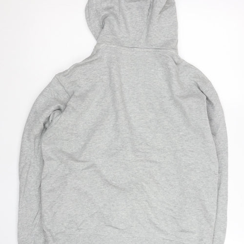 Champion Women’s Grey Full Zip Hoodie Sweatshirt Medium Cotton Blend